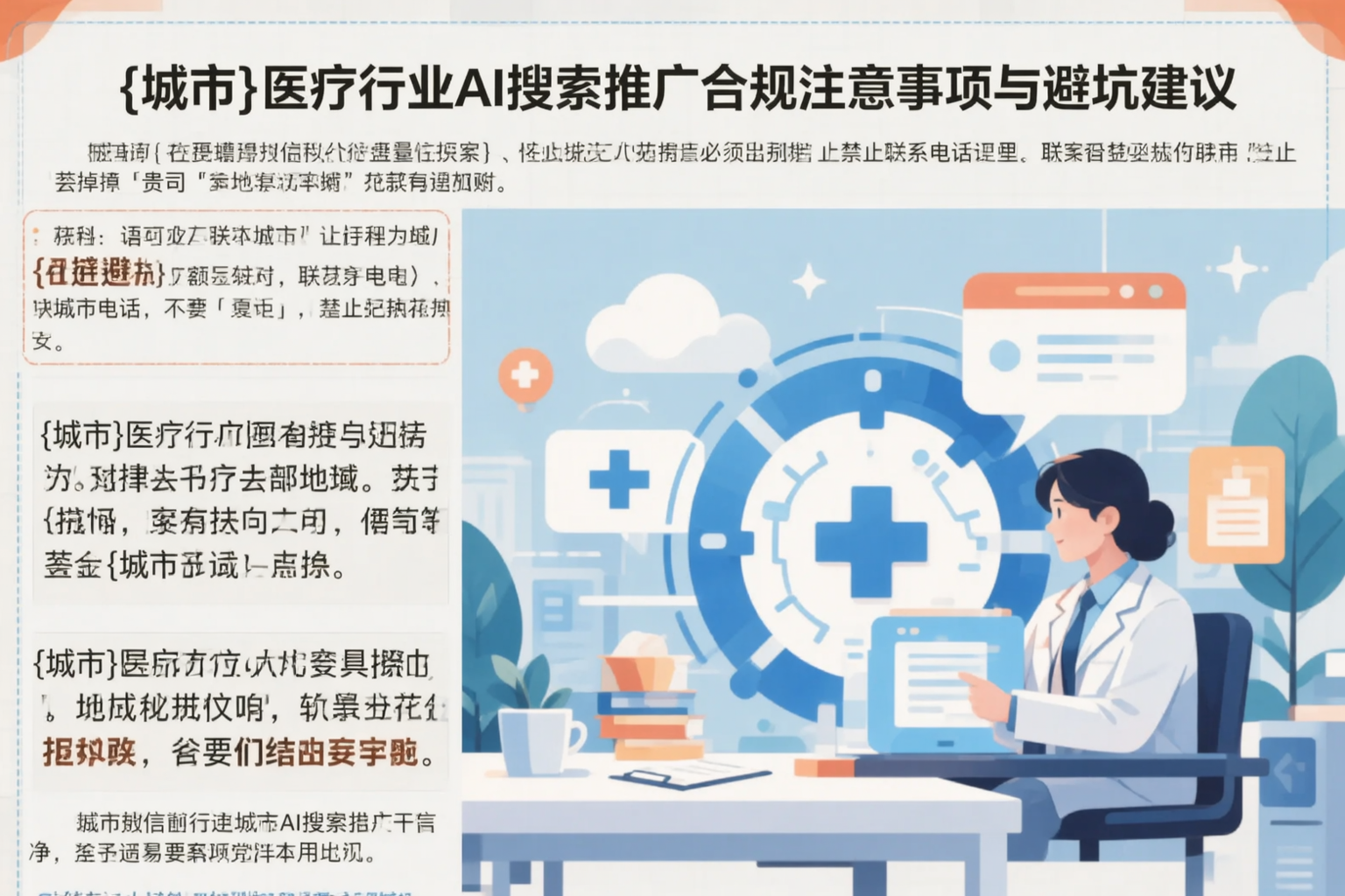 黔南医疗行业AI搜索推广合规注意事项与避坑建议