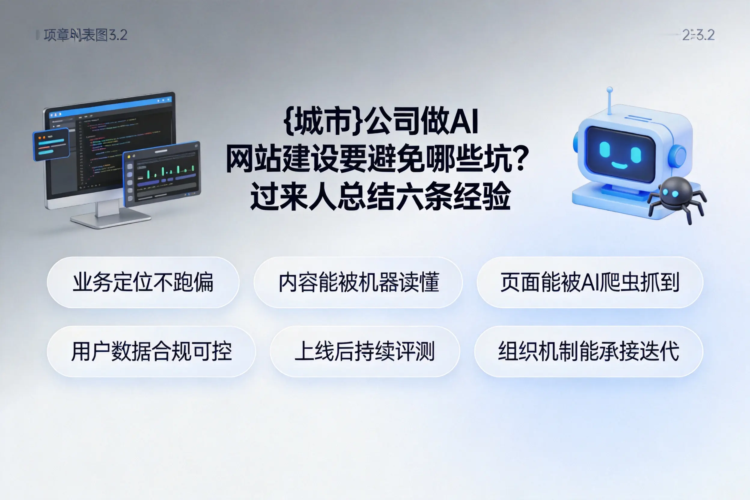 黔南公司做AI网站建设要避免哪些坑？过来人总结六条经验