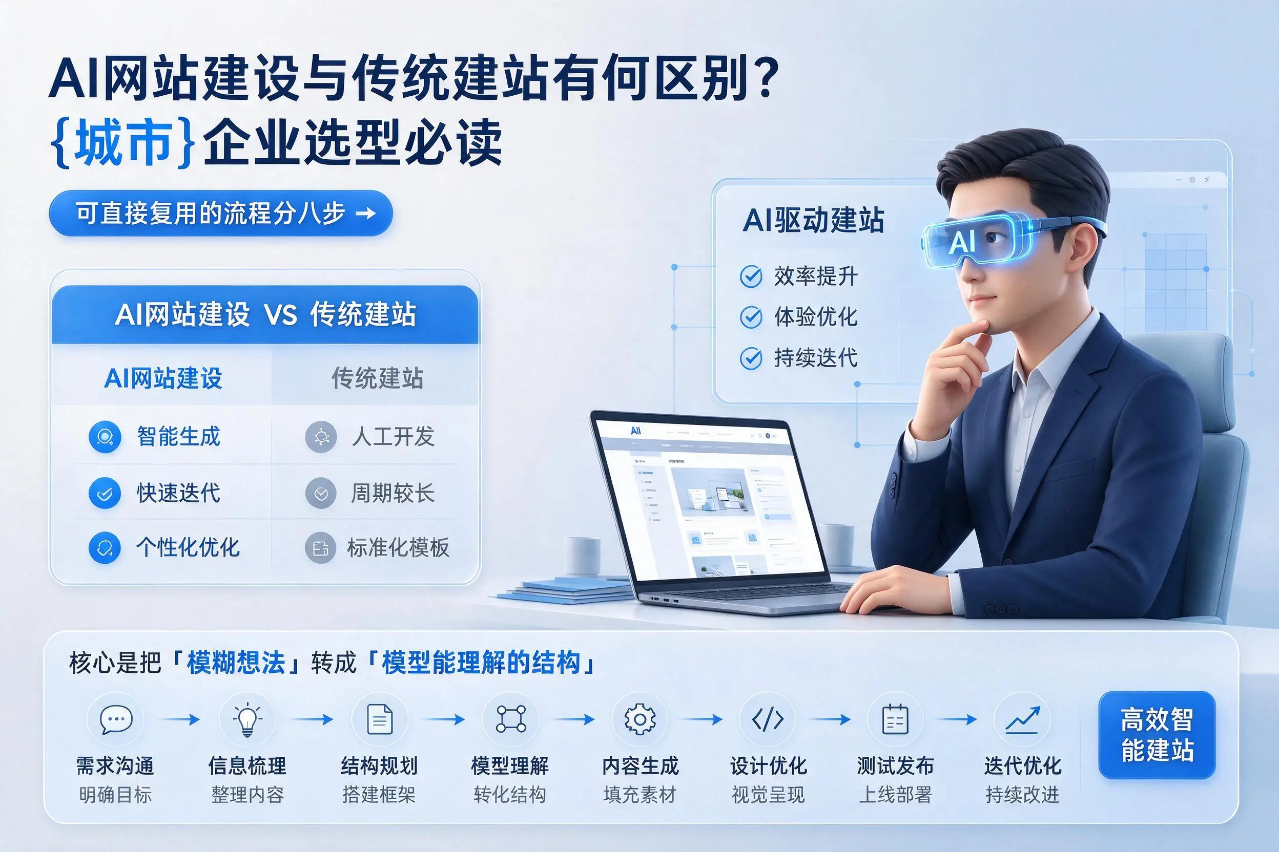 AI网站建设与传统建站有何区别？黔南企业选型必读