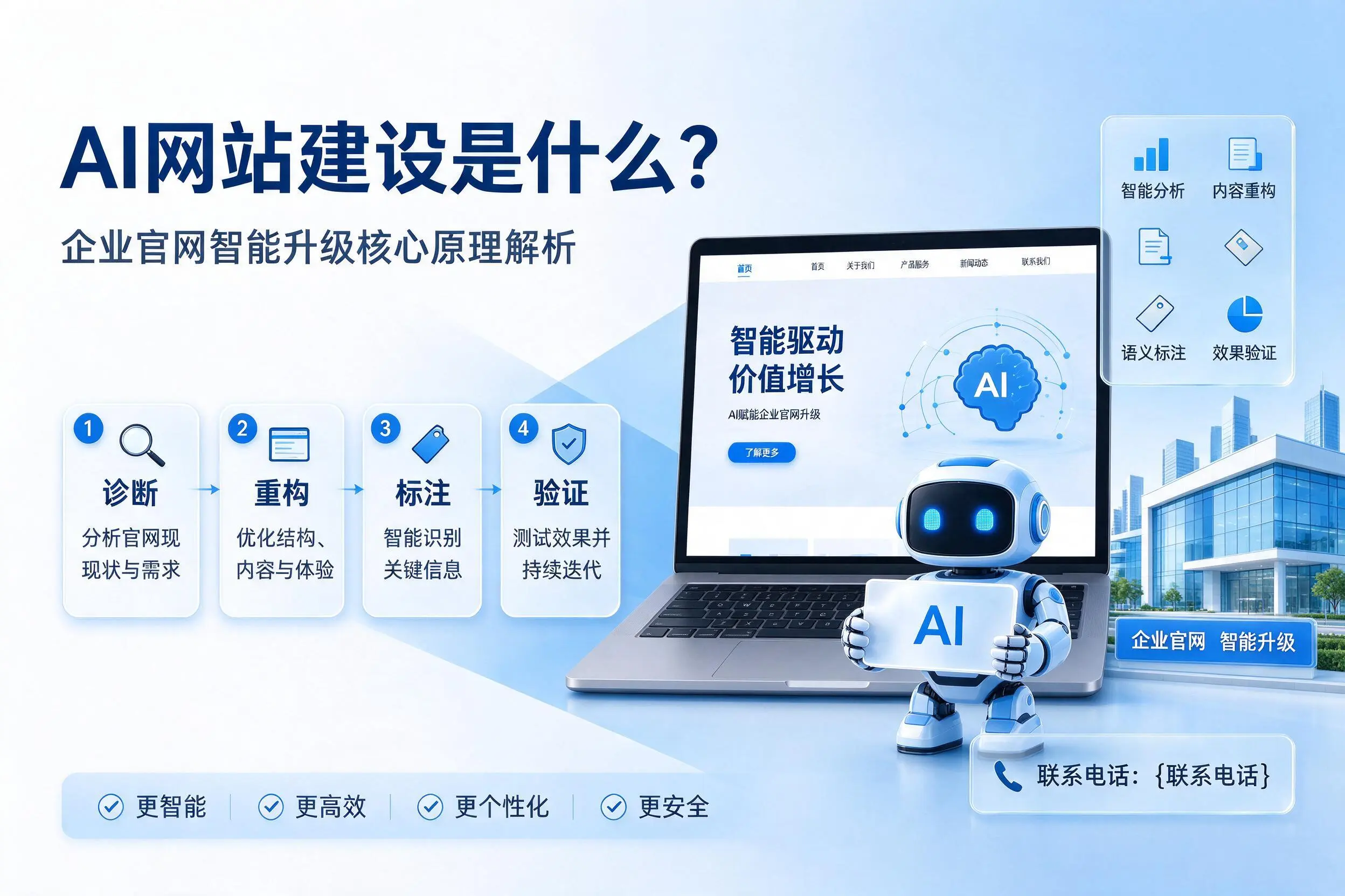 AI网站建设是什么？黔南企业官网智能升级核心原理解析